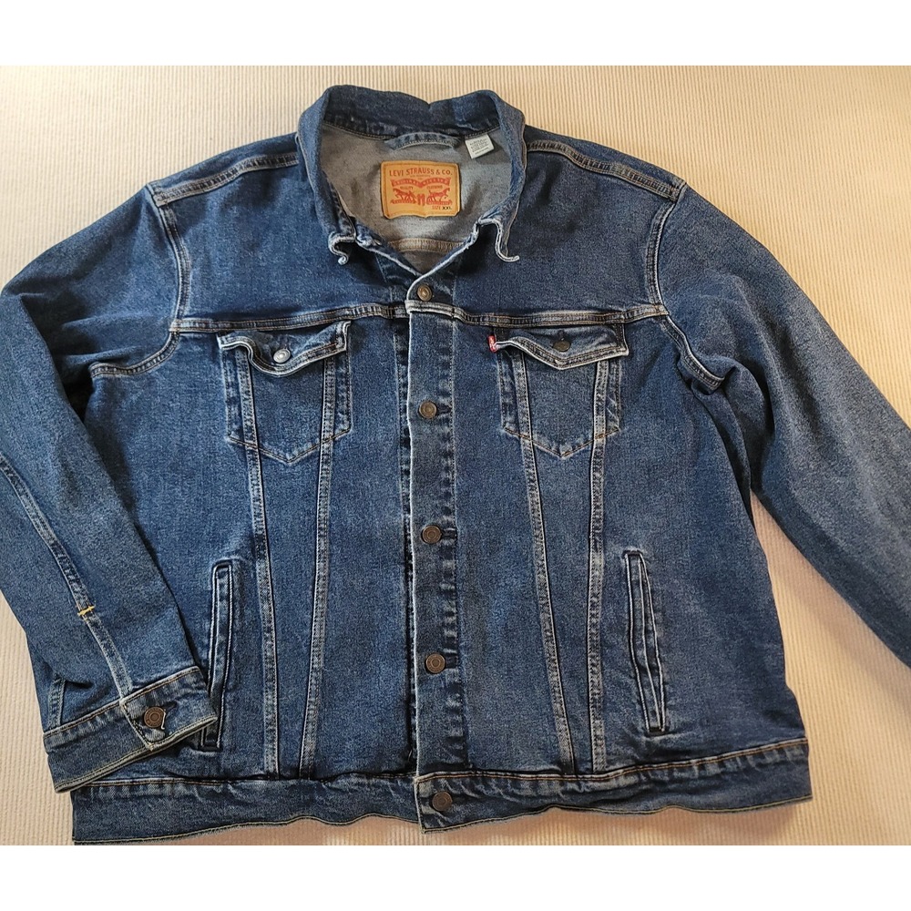 Levi's Men's Trucker Denim Jacket Size 2X Blue Classic Jean Jacket